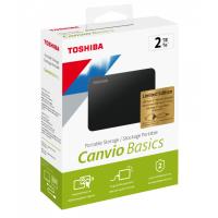 TOSHIBA 2TB CANVIO BASICS 2.5" USB3.0 SIYAH HDTB520EK3AA Taşınabilir Disk 